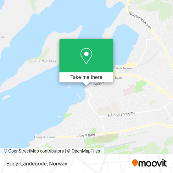 Bodø-Landegode map