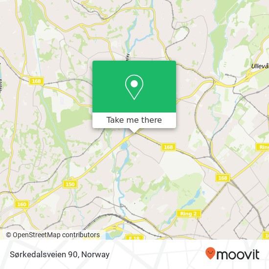 Sørkedalsveien 90 map