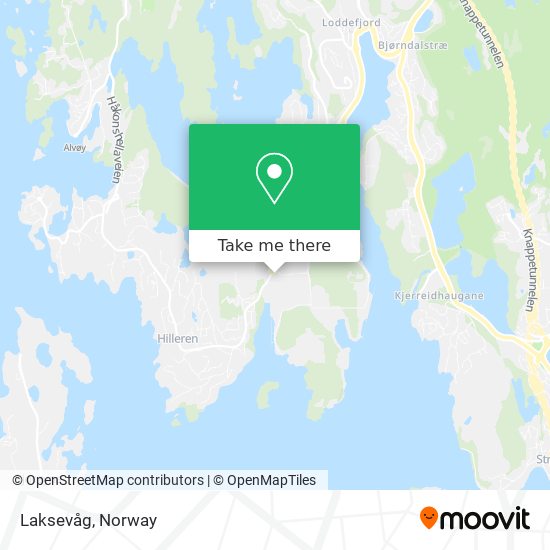 Laksevåg map