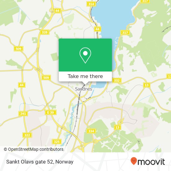Sankt Olavs gate 52 map