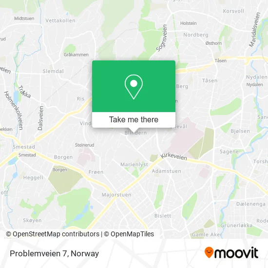 Problemveien 7 map
