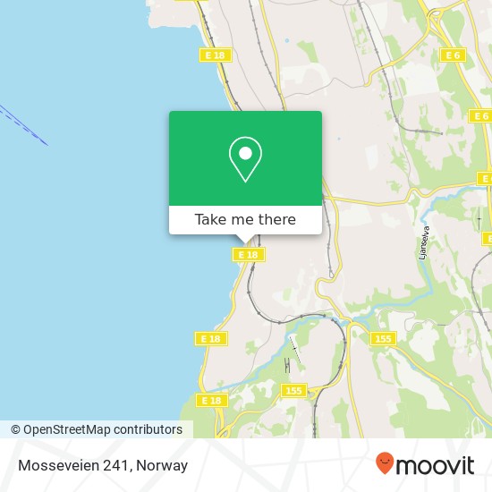 Mosseveien 241 map
