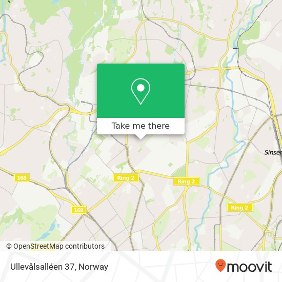 Ullevålsalléen 37 map