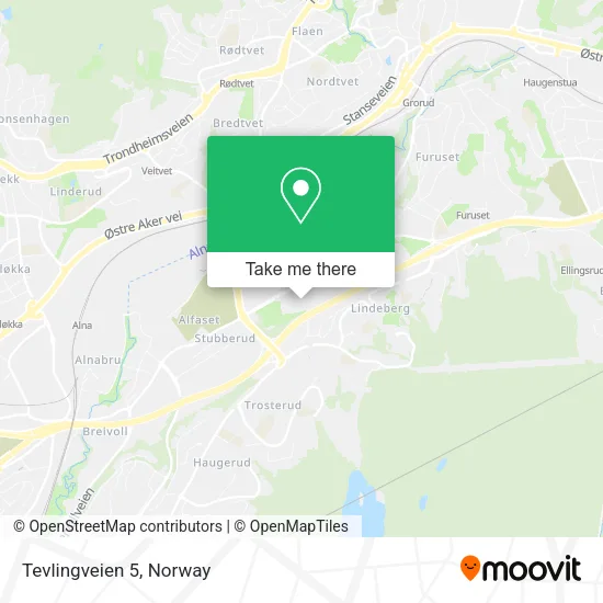 Tevlingveien 5 map