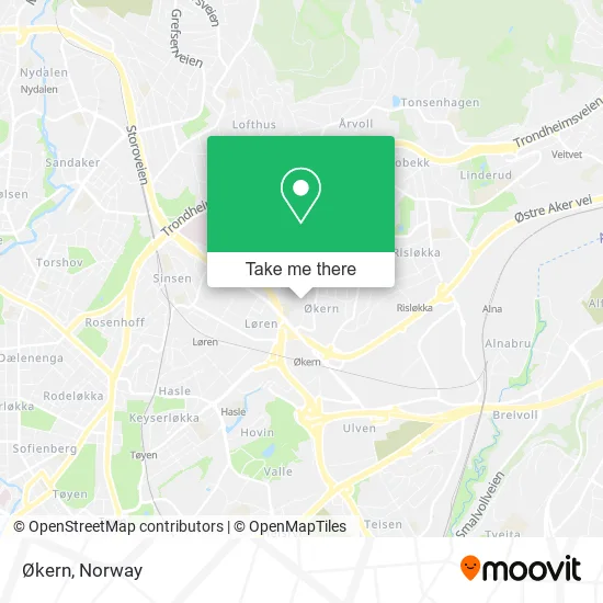 Økern map