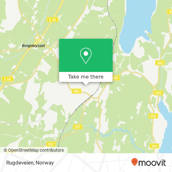 Rugdeveien map