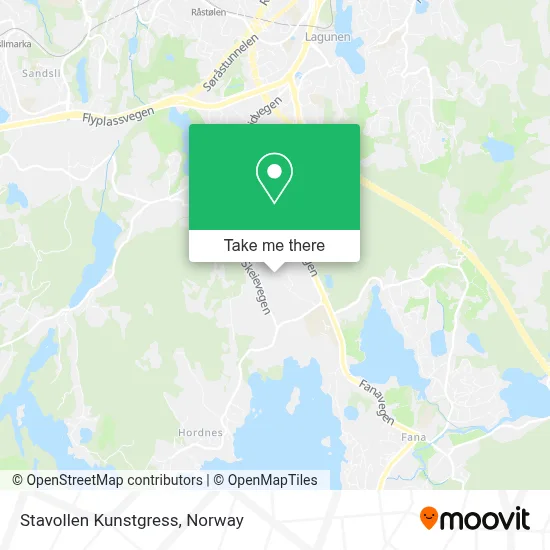 Stavollen Kunstgress map