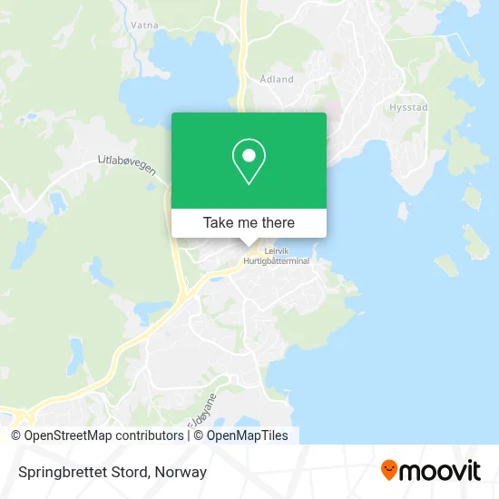 Springbrettet Stord map