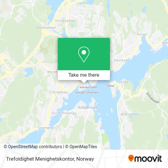 Trefoldighet Menighetskontor map