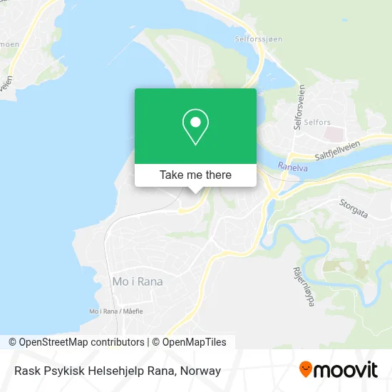 Rask Psykisk Helsehjelp Rana map