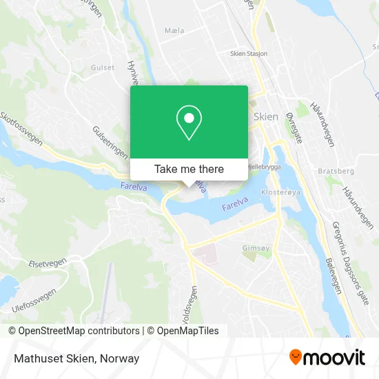 Mathuset Skien map