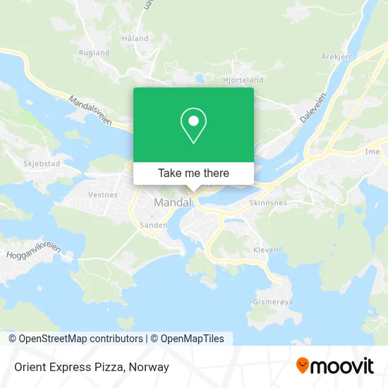 Orient Express Pizza map