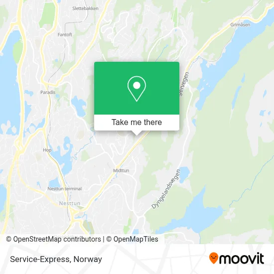 Service-Express map