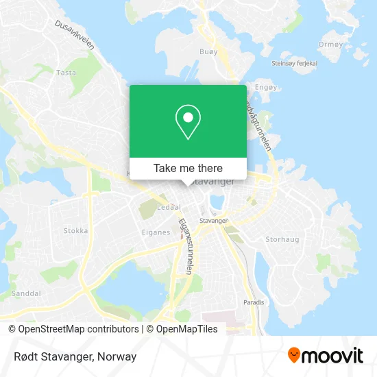 Rødt Stavanger map