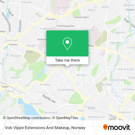 Vob Vippe Extensions And Makeup map