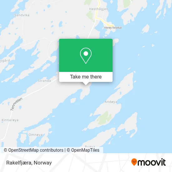 Rakelfjæra map