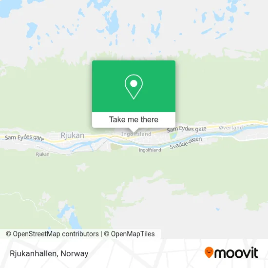Rjukanhallen map