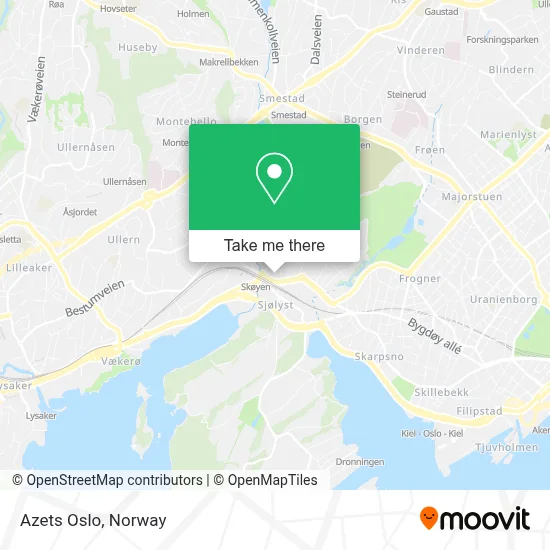 Azets Oslo map