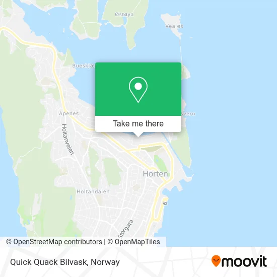 Quick Quack Bilvask map
