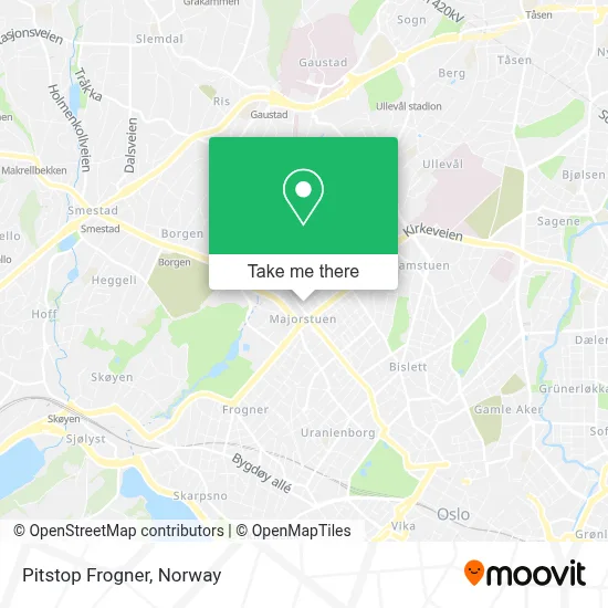 Pitstop Frogner map