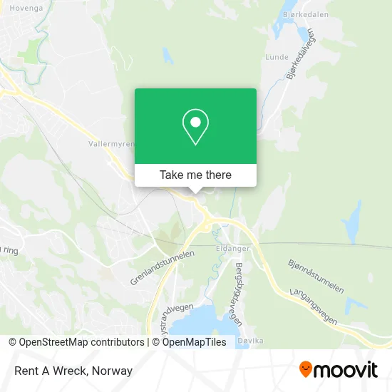 Rent A Wreck map