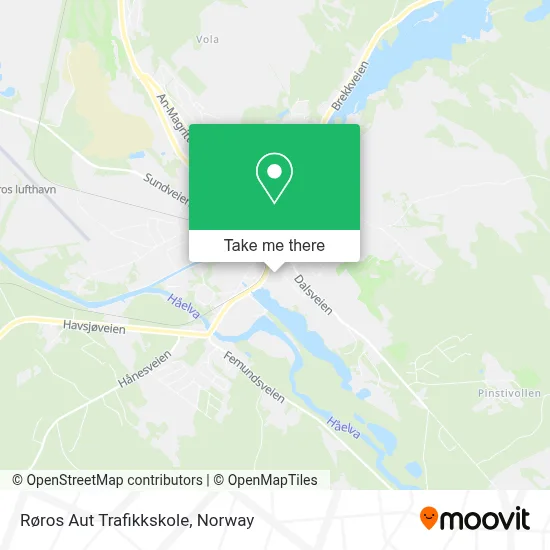 Røros Aut Trafikkskole map