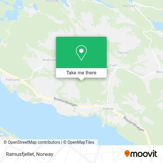 Ramusfjellet map