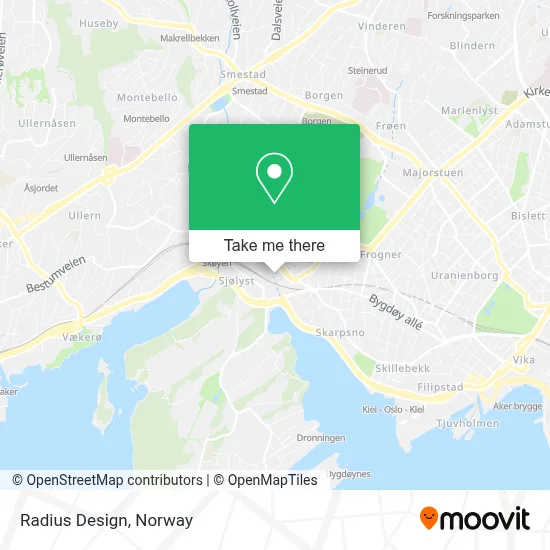 Radius Design map