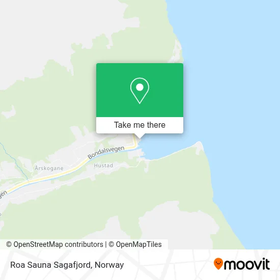 Roa Sauna Sagafjord map