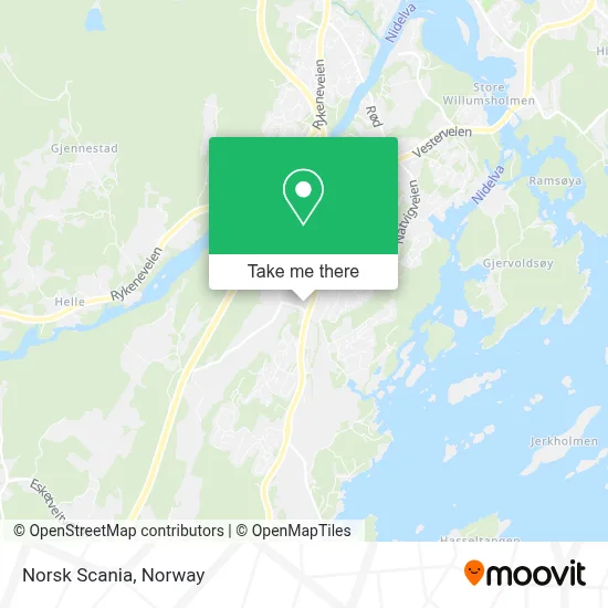 Norsk Scania map