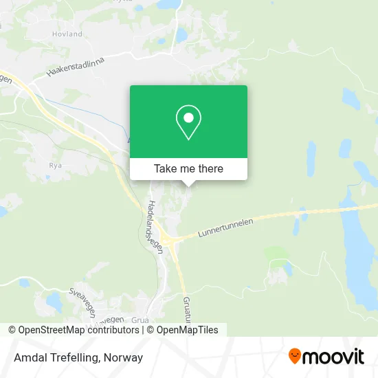 Amdal Trefelling map