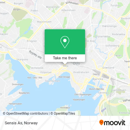 Sensis As map