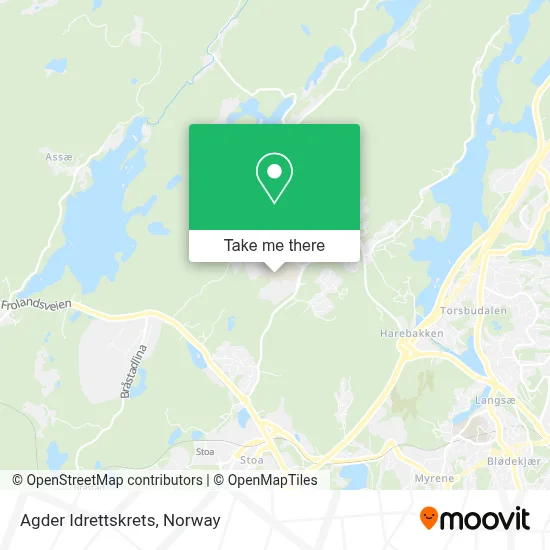 Agder Idrettskrets map