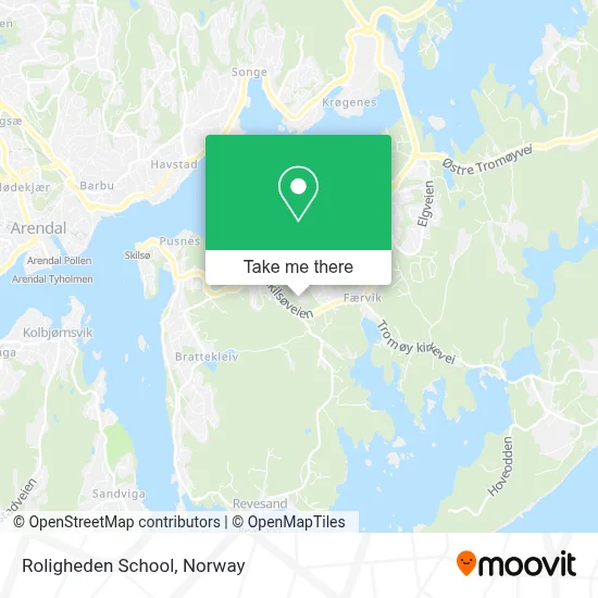Roligheden School map