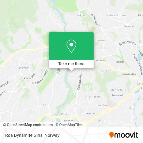 Røa Dynamite Girls map