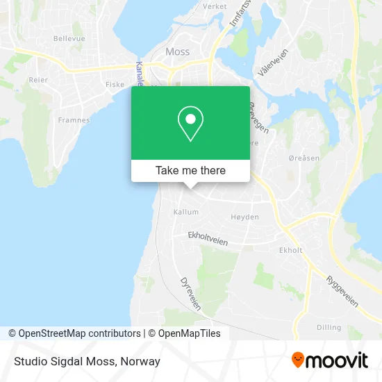 Studio Sigdal Moss map