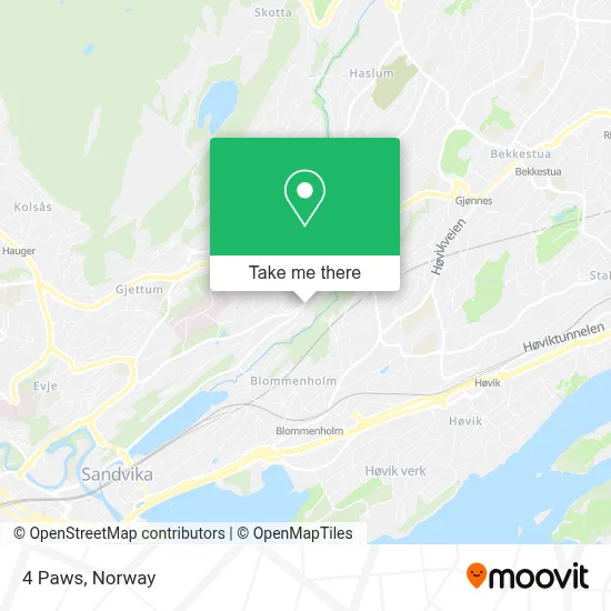 4 Paws map