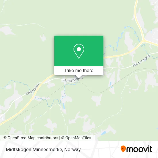 Midtskogen Minnesmerke map