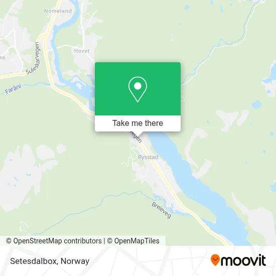 Setesdalbox map