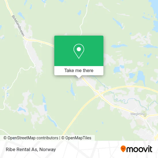 Ribe Rental As map