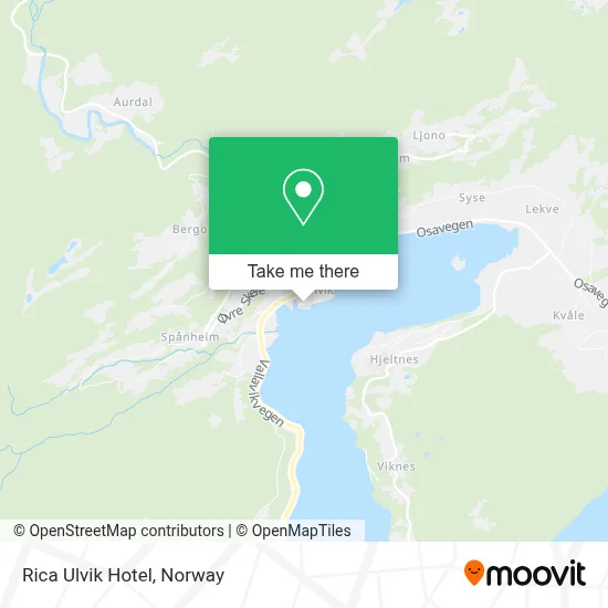 Rica Ulvik Hotel map