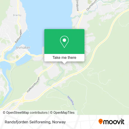 Randsfjorden Seilforening map