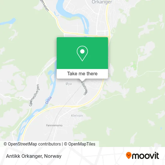 Antikk Orkanger map