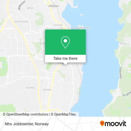Nhs Jobbsenter map