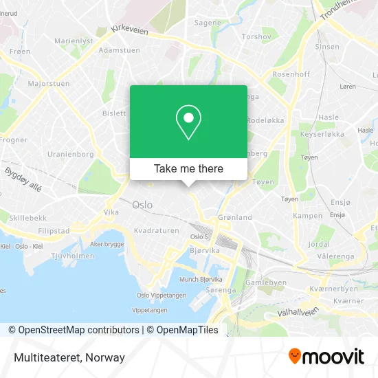 Multiteateret map