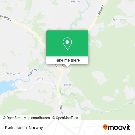 Rødsetåsen map