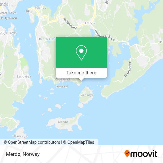 Merdø map