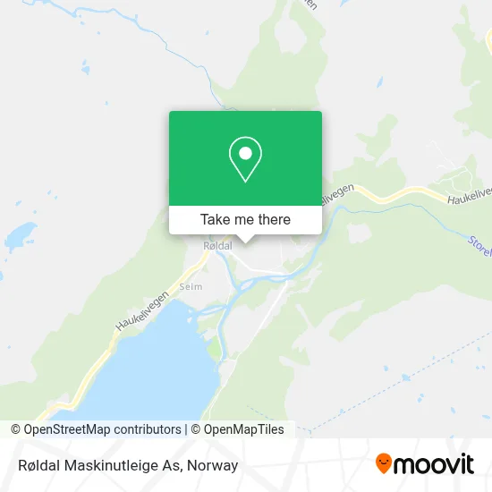 Røldal Maskinutleige As map