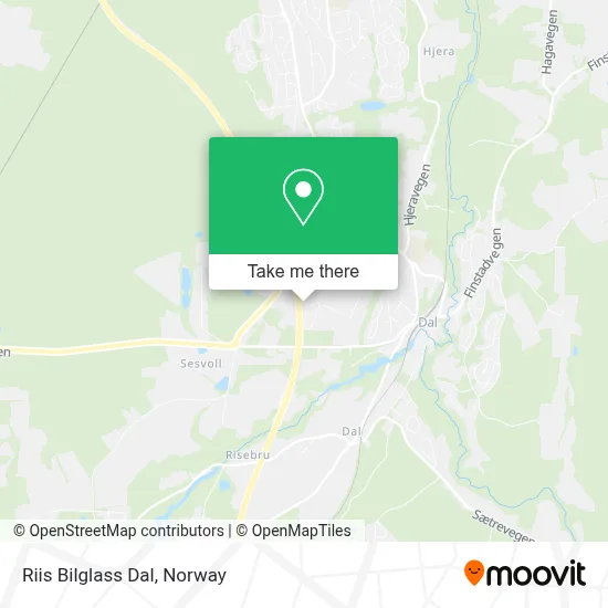 Riis Bilglass Dal map