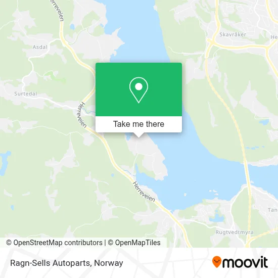 Ragn-Sells Autoparts map
